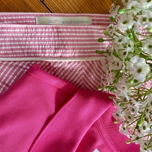 NWT Greg Norman Perfect Fit Seersucker Golf Skirt